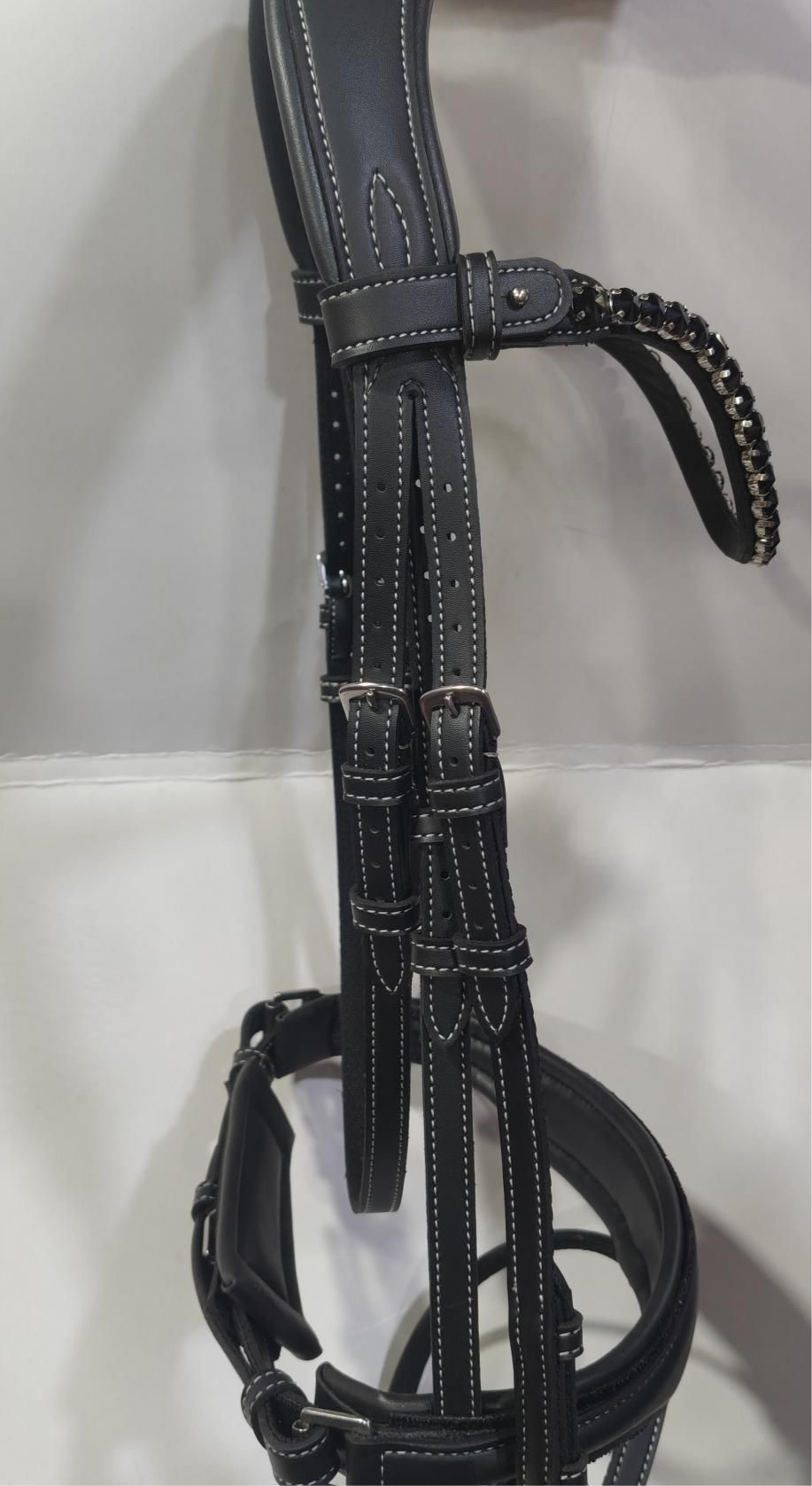 VE Dressage Bridle Black Glitter